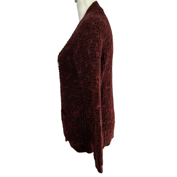 Obey No 89 Propaganda Alpaca Wool Blend Chunky Knit V-Neck Cardigan Size… - Picture 4 of 11